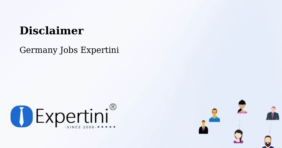Disclaimer - Germany Jobs Expertini